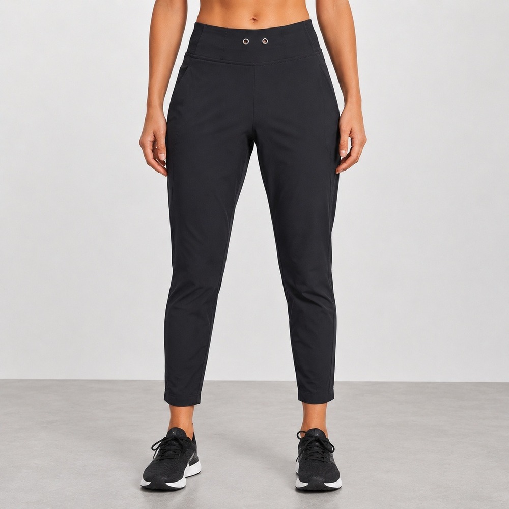 Athleta Trekkie‎ North Jogger Black Hiking Pants Womens 10 Lightweight Stretch